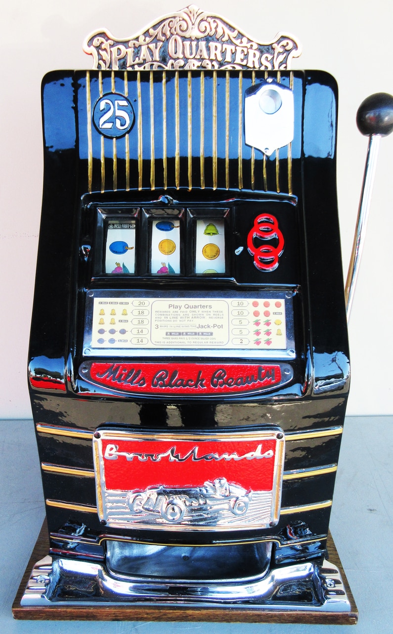 Mills wooden slot machine